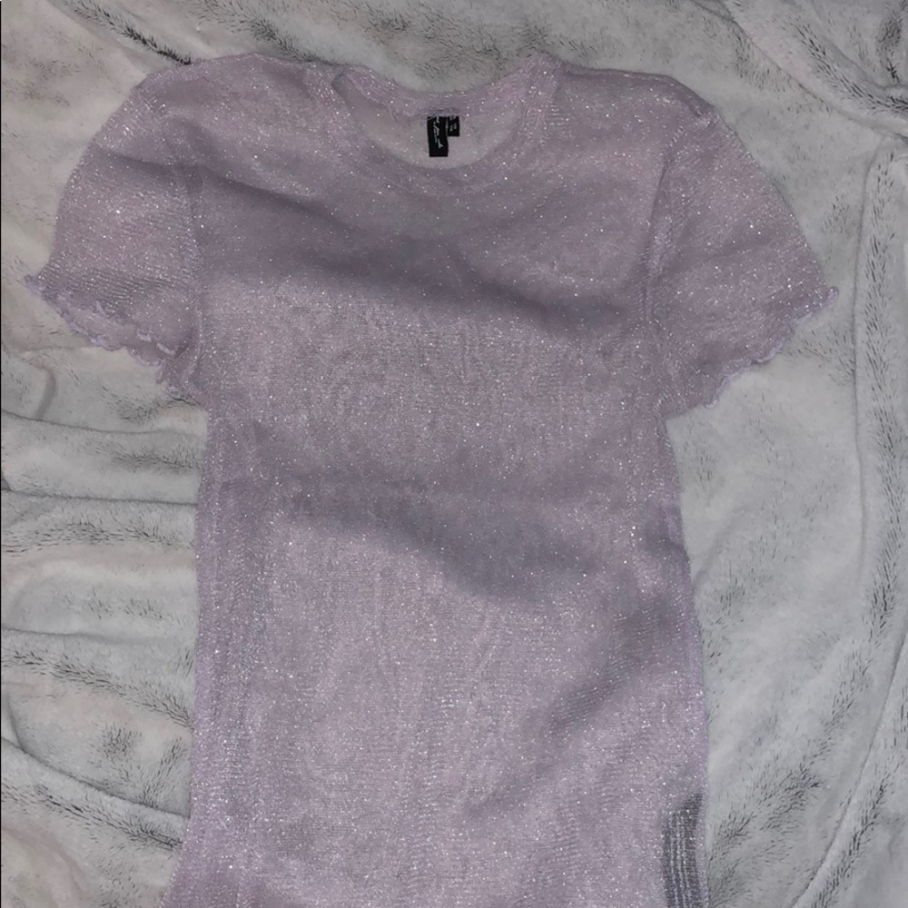 Urban Outfitters Mesh Sparkle Top
